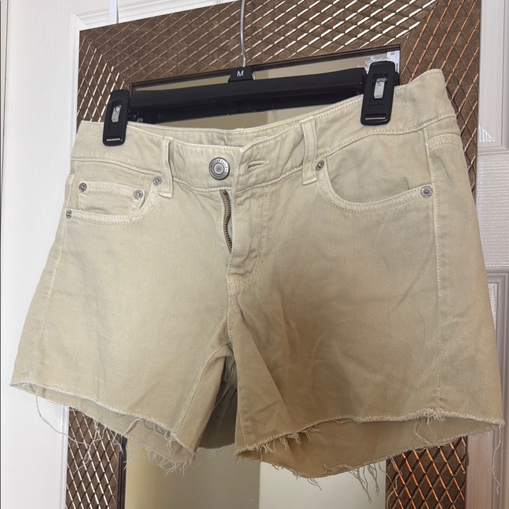 American Eagle Outfitters Beige Jean Shorts